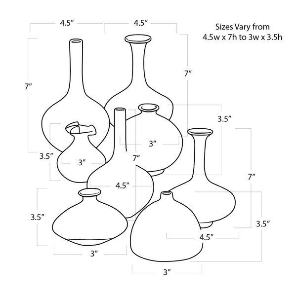 Porcelain Bud Vases (Set of 8)